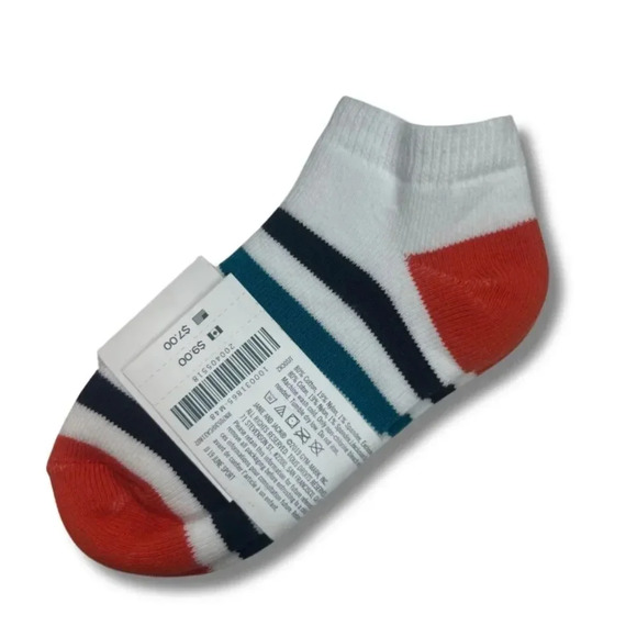 Janie and Jack Socks | Striped Crew – Multi-Color | Size 2T–3 - Picture 2 of 3